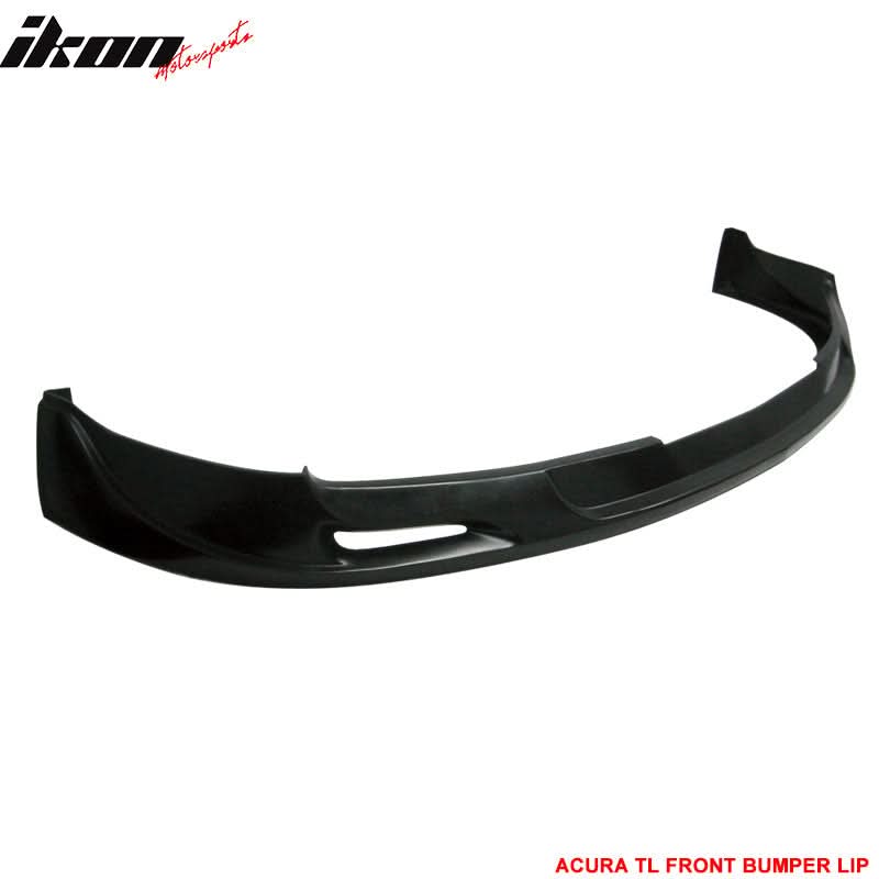 2004-2006 Acura TL Sedan MU Style Unpainted Black Front Bumper Lip PU