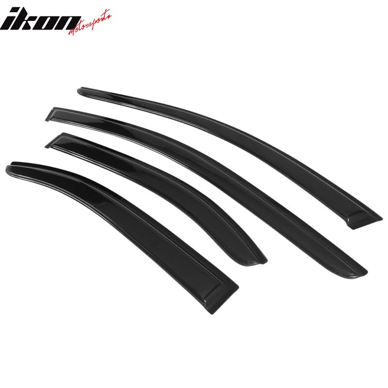 2004-2008 Acura TSX Slim Style Smoke Tinted Visor Windows Acrylic