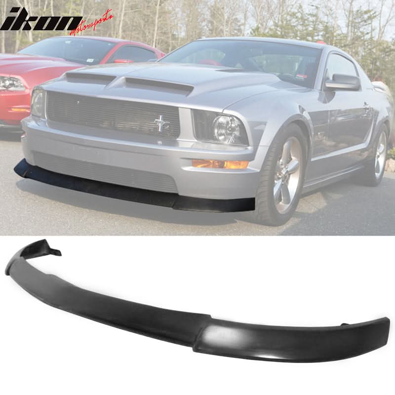 2005-2009 Ford Mustang V8 CV Front Lip Type 2 Style Black Car Lip PU