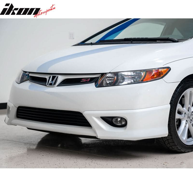 2006-2008 Honda Civic Coupe Front Lip HF-P Style Unpainted Lip Splitte