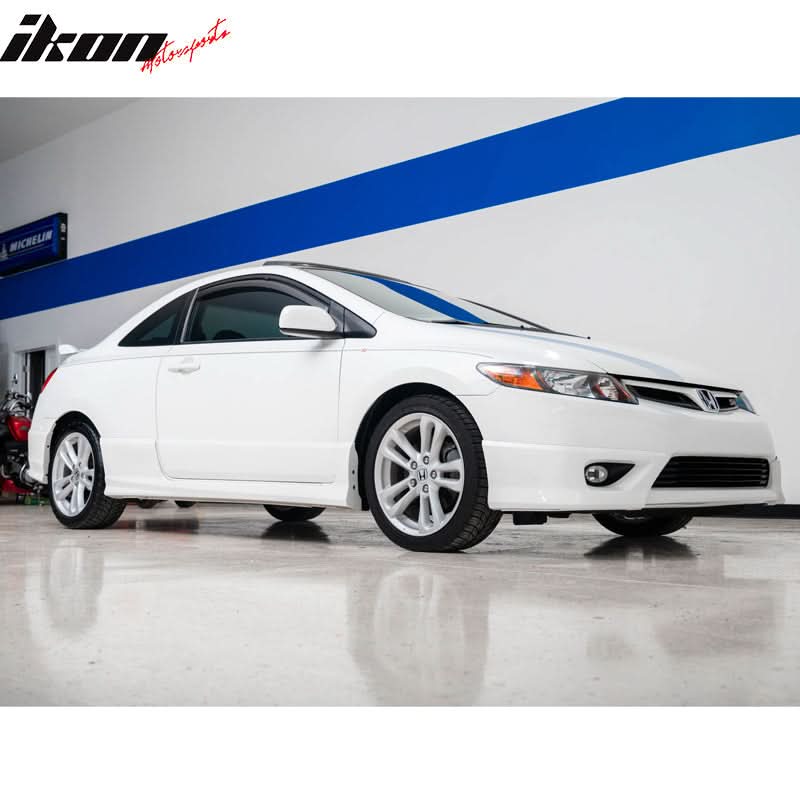2006-2008 Honda Civic Coupe Front Lip HF-P Style Unpainted Lip Splitte