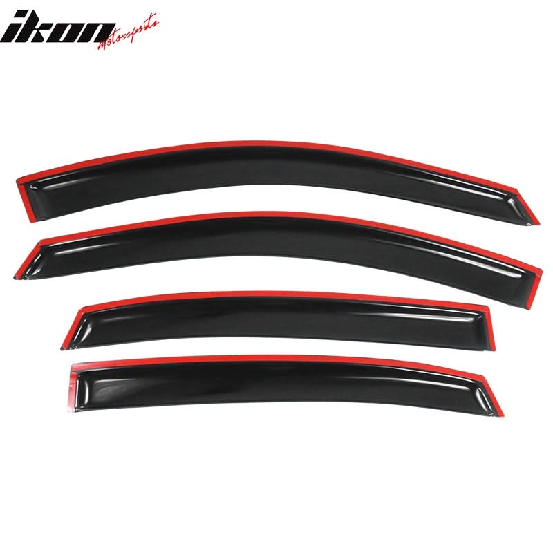 2006-2013 Chevy Impala Smoke Tinted Slim Style Visor Window Acrylic