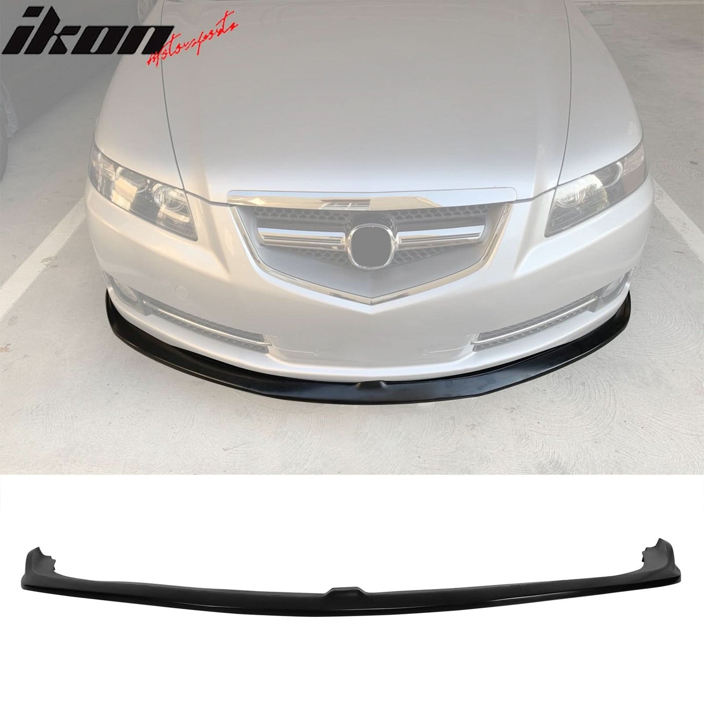 2007-2008 Acura TL Type S CS Style Unpainted Black Front Bumper Lip PU