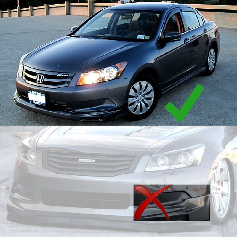 2008-2010 Honda Accord Sedan l4 Only Mugen Style Front Bumper Lip Spoi
