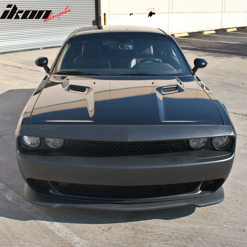 2008-2014 Dodge Challenger Front Bumper Cover w/ Car Grille Unpainted