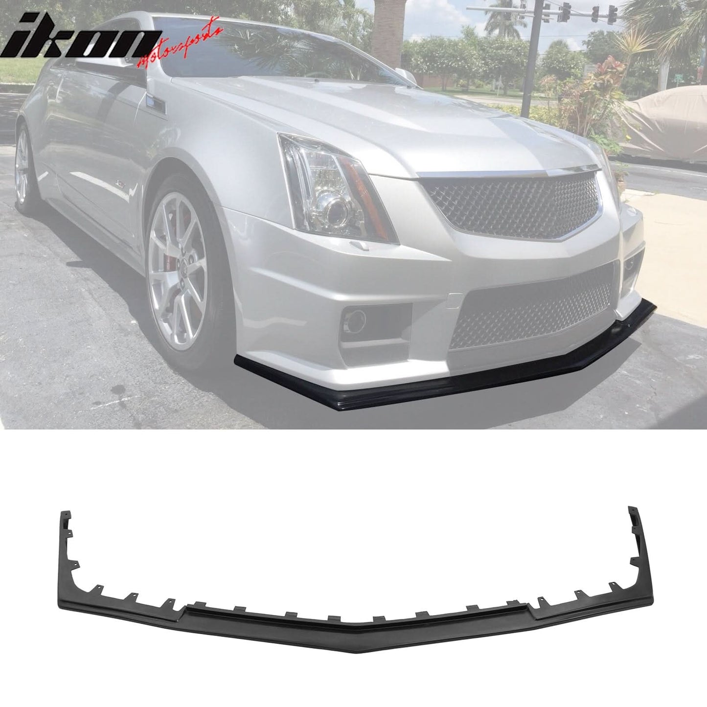 2008-2015 Cadillac CTS V Sedan H Style Front Bumper Lip Valance Guard