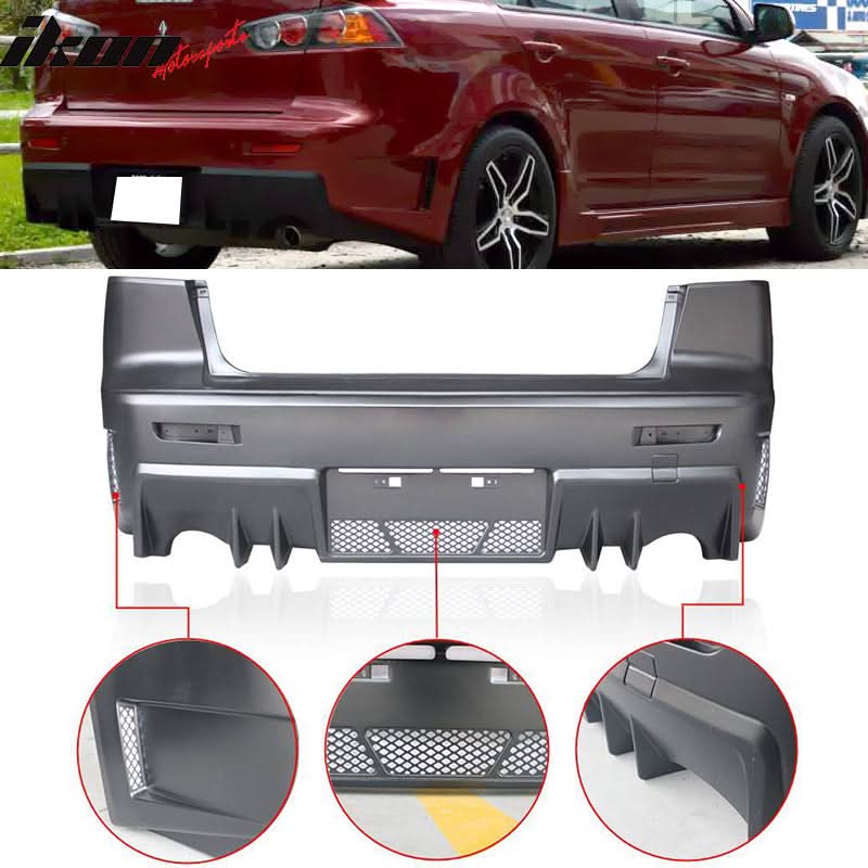 2008-2015 Mitsubishi Lancer FQ FQ440 Style Lower Rear Bumper Cover
