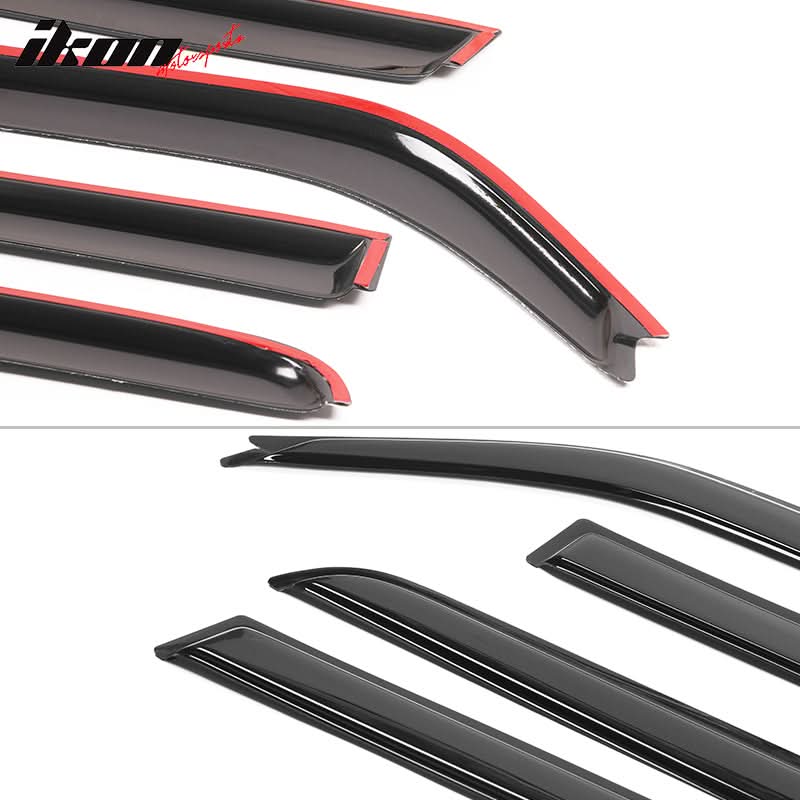 2008-2015 Scion xB Window Visor Slim Style Smoke Tinted Acrylic