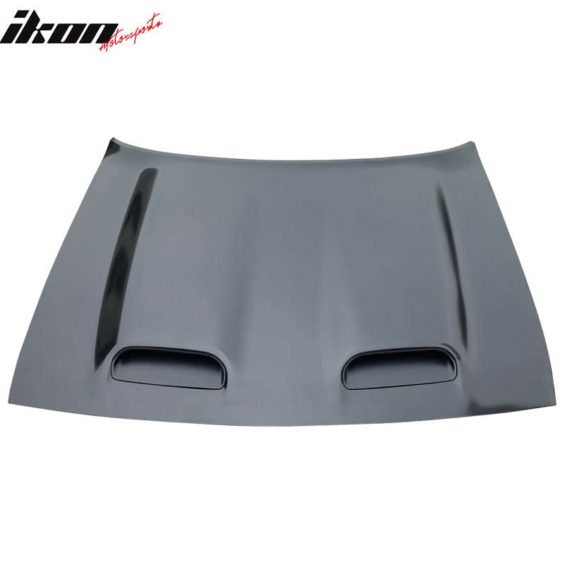 2008-2023 Dodge Challenger Hood Hellcat Style Aluminum Black Car Hood