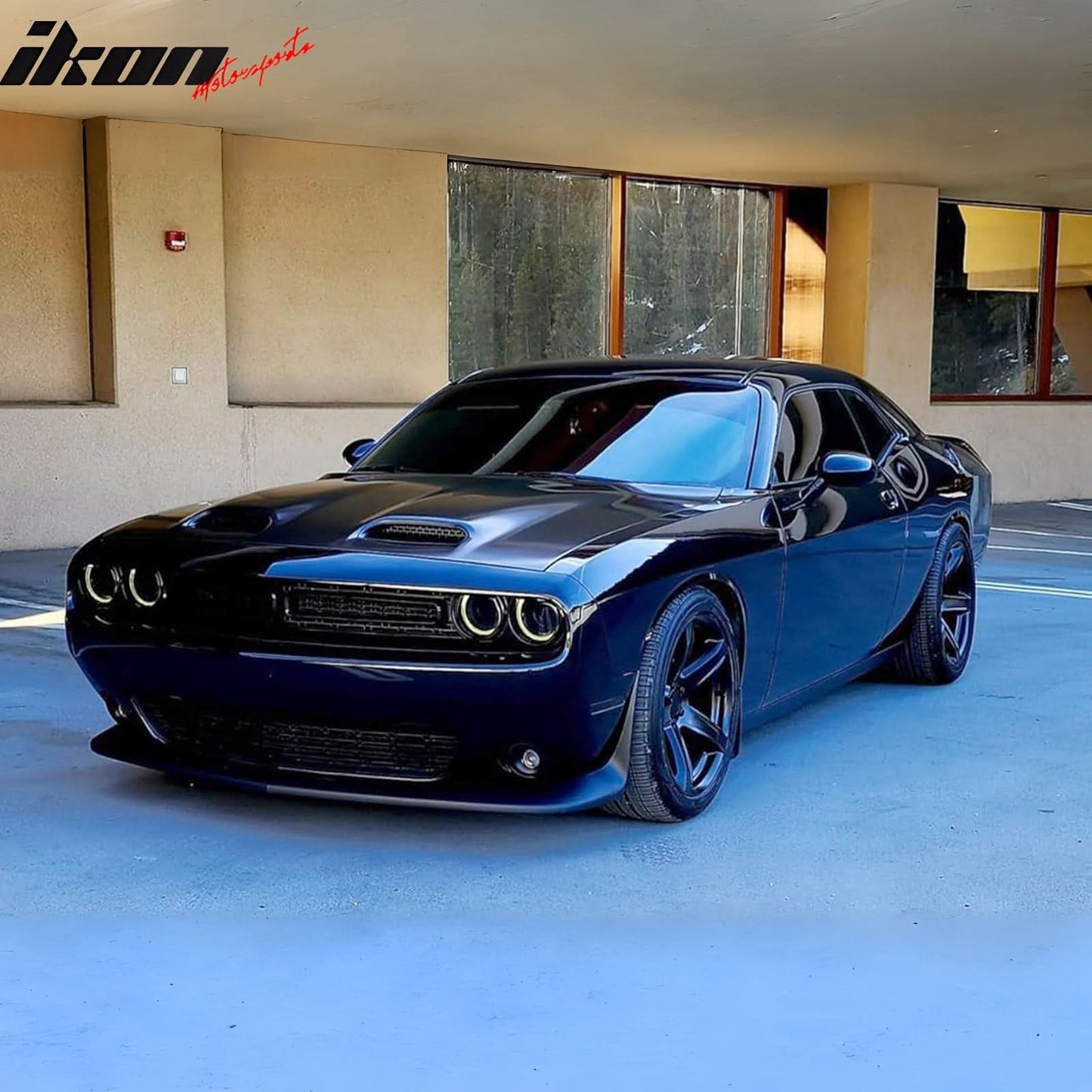 2008-2023 Dodge Challenger Hood Hellcat Style Aluminum Black Car Hood