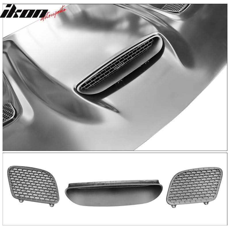 2008-2023 Dodge Challenger Hellcat Hood Scoop Air Intake Vent Aluminum