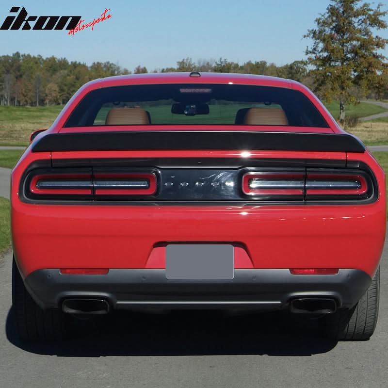 2008-23 Dodge Challenger SRT Hellcat Matte Black Rear Spoiler Wing ABS