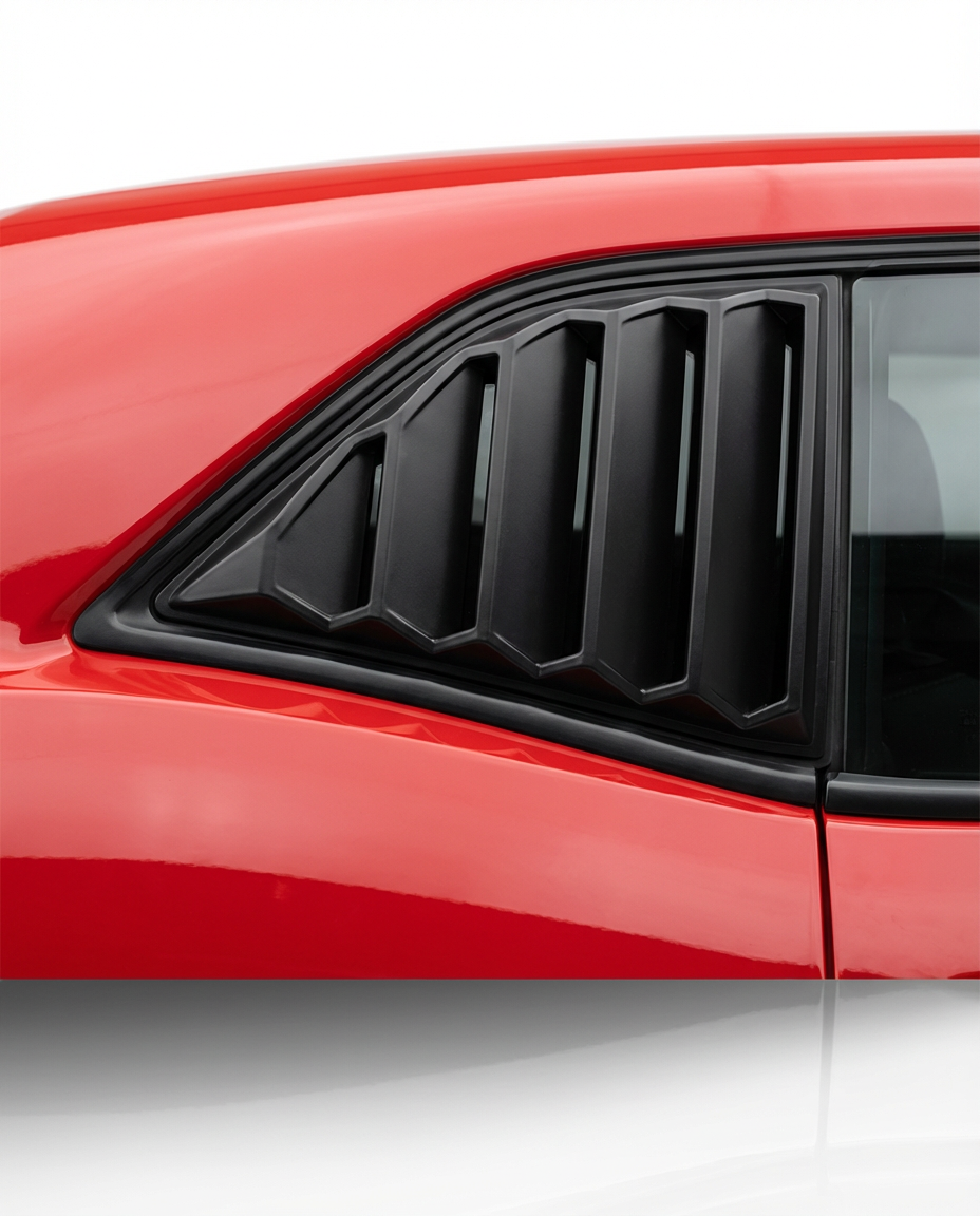 2008-2023 Dodge Challenger XE V4 Side Window Louvers PP