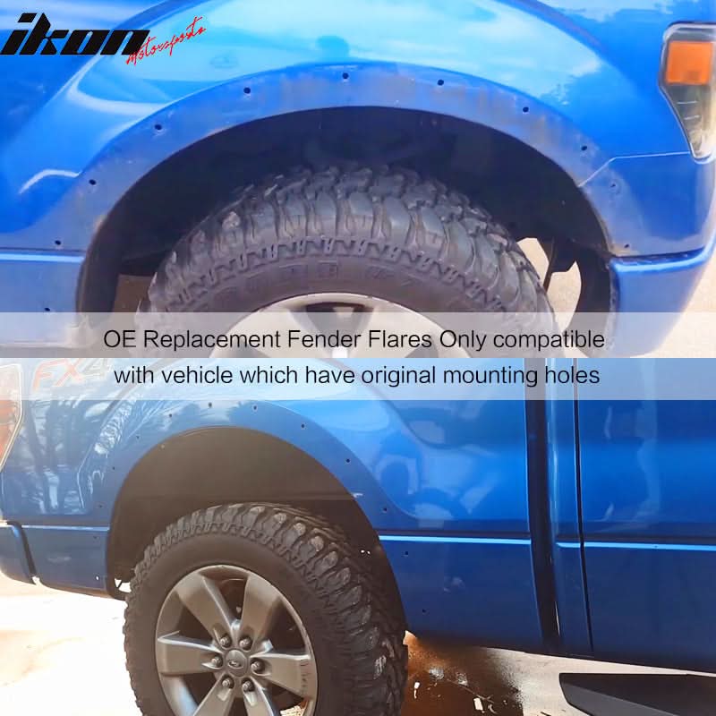 2009-2014 Ford F150 OE Factory Style Unpainted Fender Flares PP