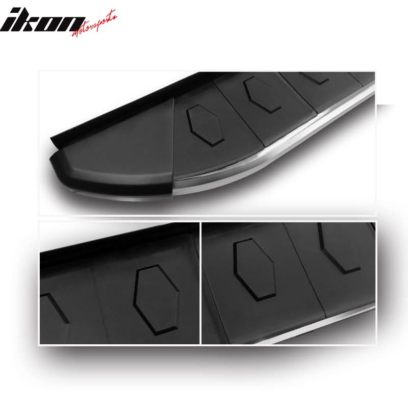 2009-2015 Honda Pilot Running Boards OE Style Black Silver Aluminum