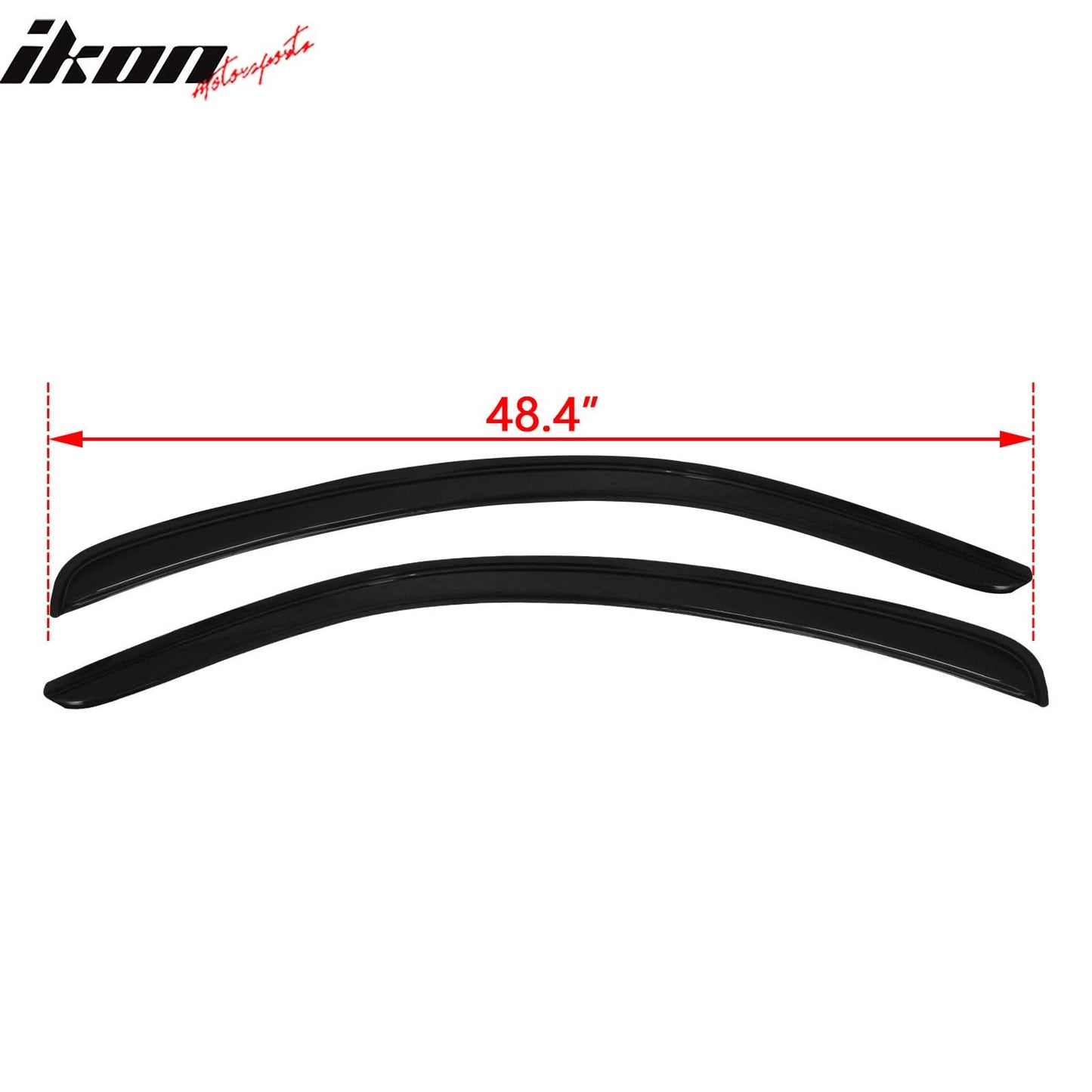 2010-2014 Ford Mustang 2Pc Set Window Visors Acrylic