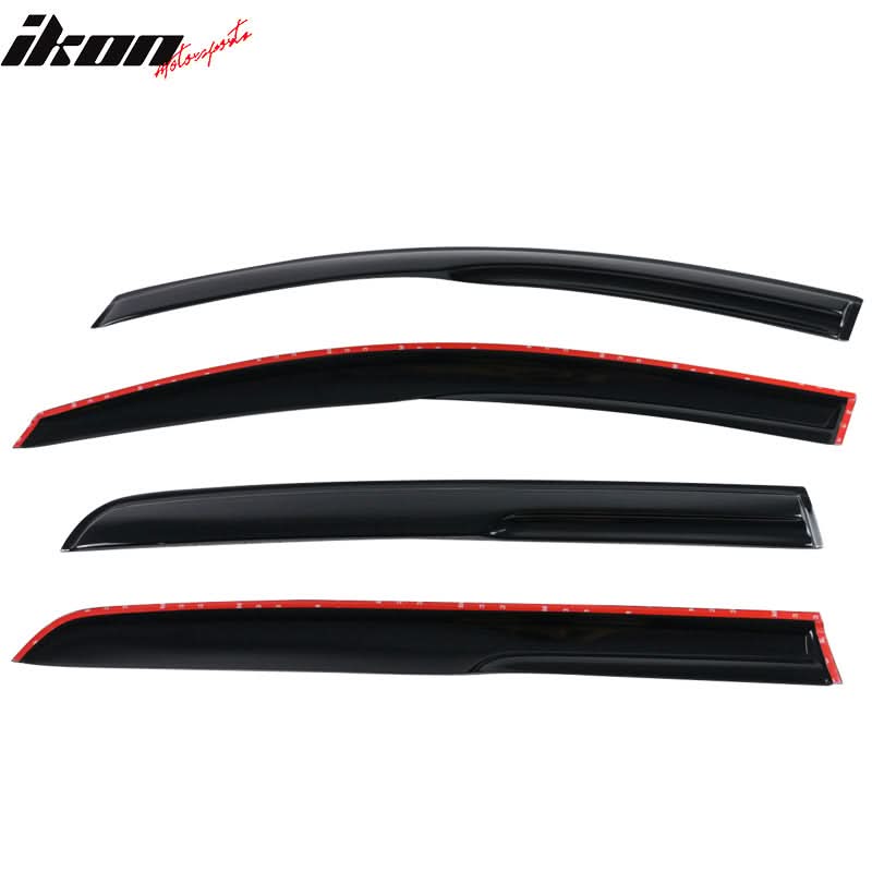 2010-2014 Volkswagen Golf MK6 Mugen Smoke/Tinted Window Visors Acrylic