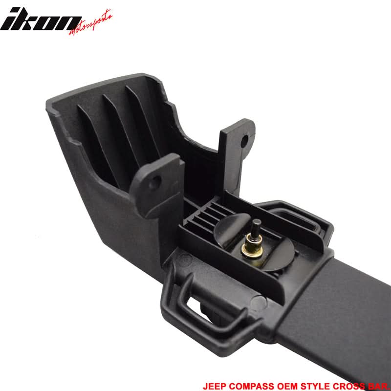2011-2016 Jeep Compass OE Style Black Roof Rack Cross Bar ABS Aluminum