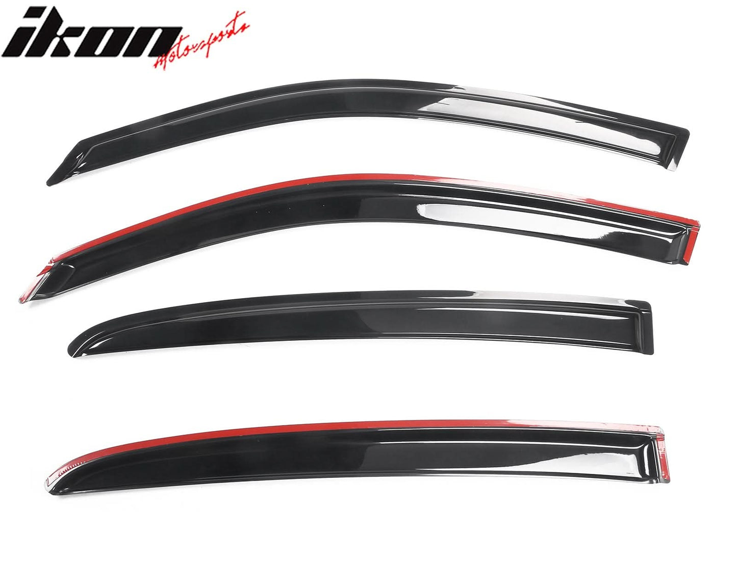 2011-2024 Dodge Charger Slim Smoke Tape On 4PCS Window Visors Acrylic