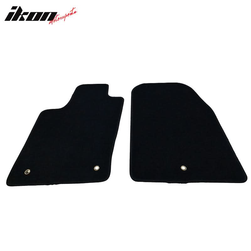 Car Floor Mat for 2011-2025 Dodge Durango Black Carpets Nylon 2PC