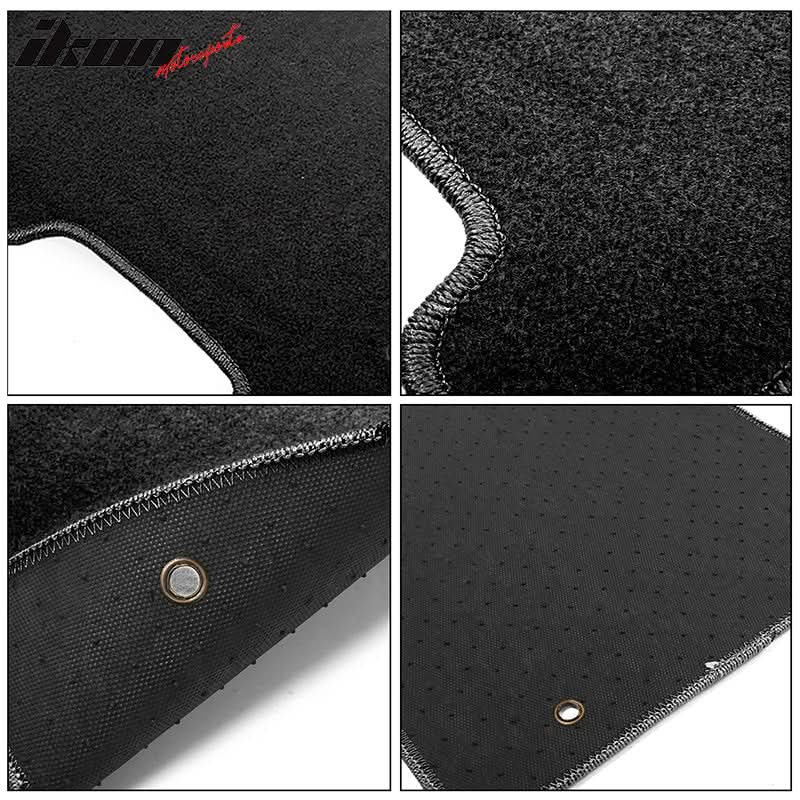 Car Floor Mat for 2011-2025 Dodge Durango Black Carpets Nylon 2PC