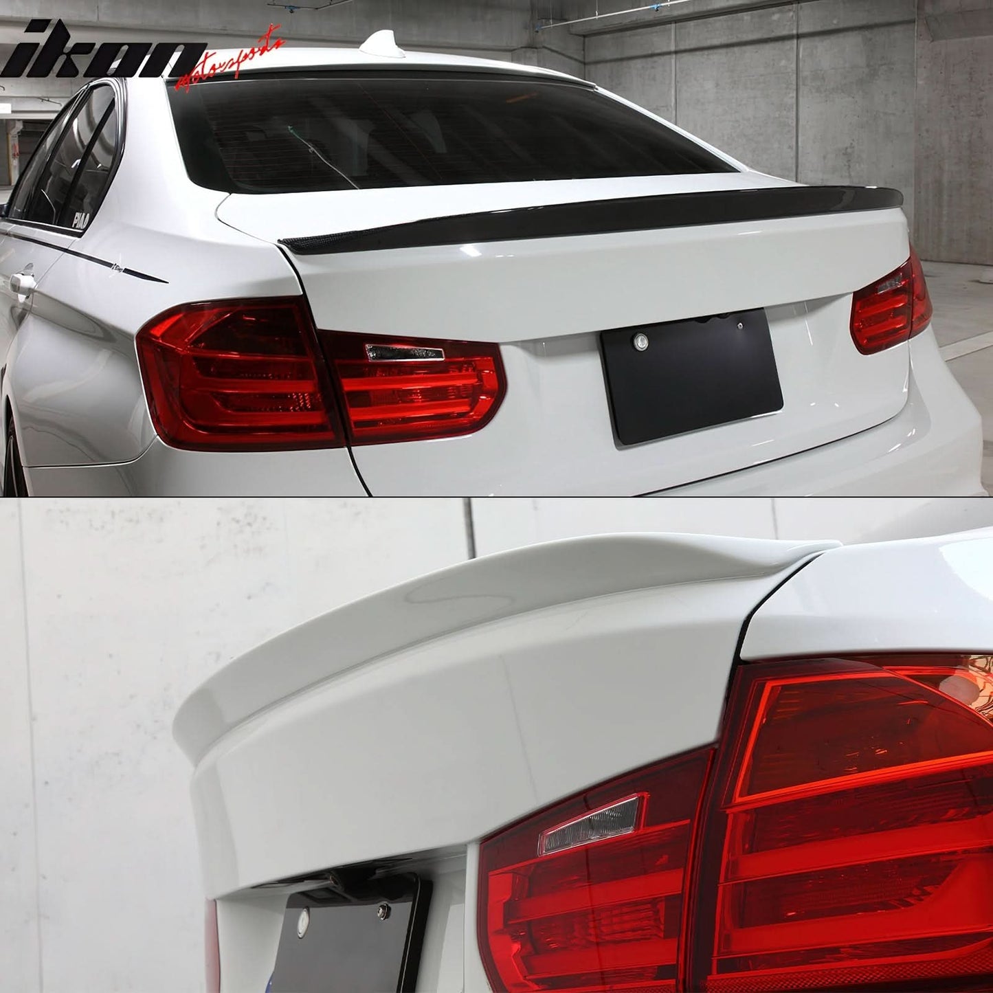2012-2018 BMW F30 3 Series F80 M3 3D Style Black Trunk Spoiler kit