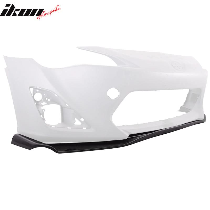 2013-2016 Scion FRS GR Style Unpainted Black Front Bumper Lip PU