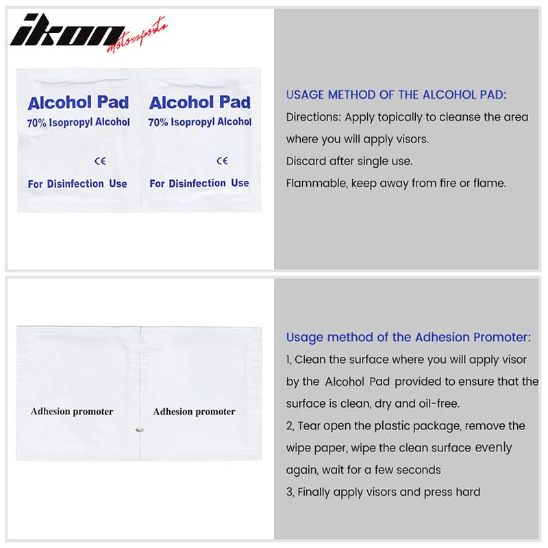 2013-2018 Nissan Altima Polycarbonate Window Visors W/ Chrome Trim 4PC