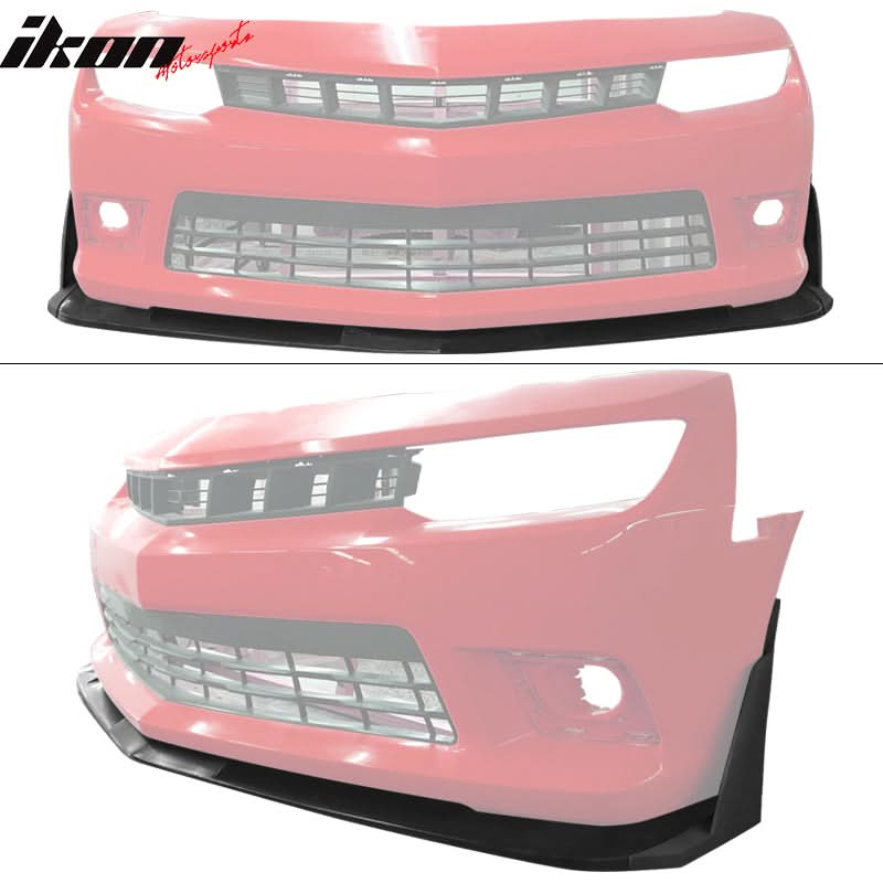 2014-2015 Chevrolet Camaro SS Front Bumper Lip Splitters Winglet PU