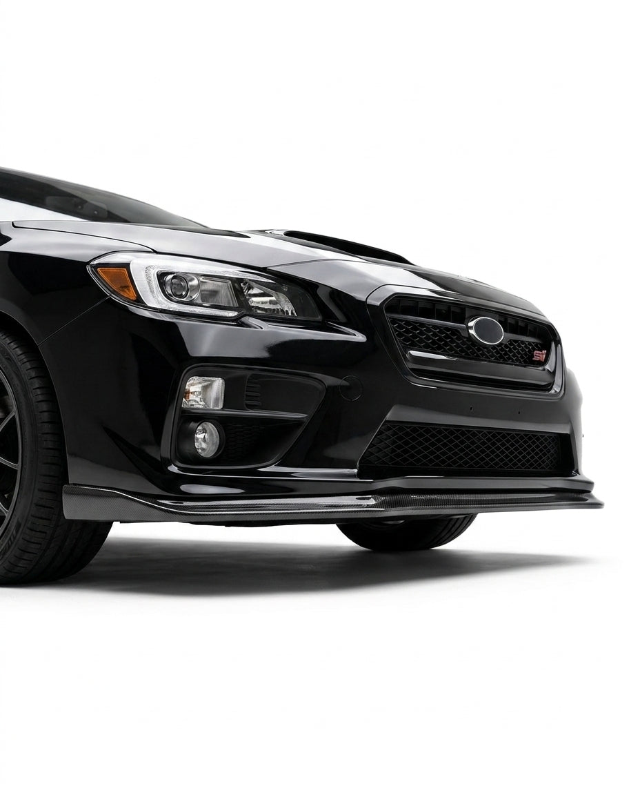 2015-2017 Subaru WRX STI MPX Carbon Fiber Print Front Bumper Lip PP