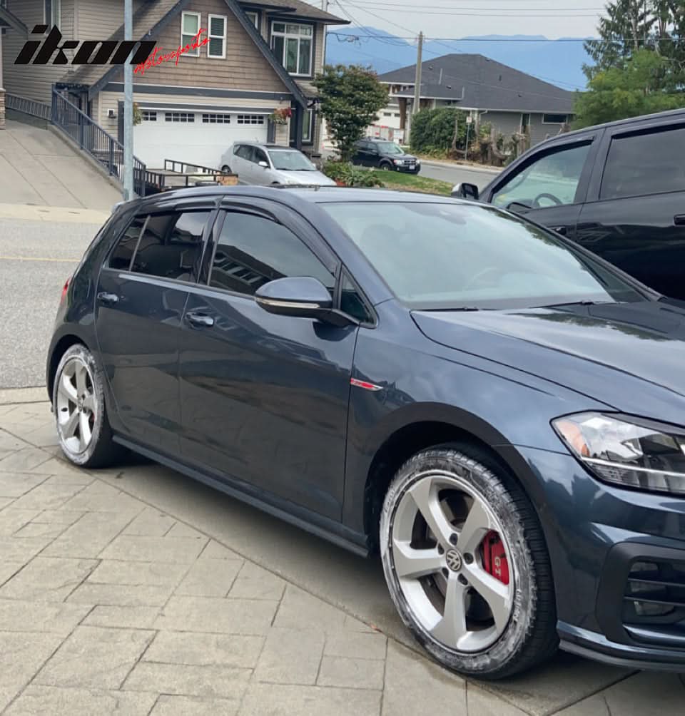2015-2019 Volkswagen VW Golf MK7 Window Visor Mugen Style Smoke Tinted