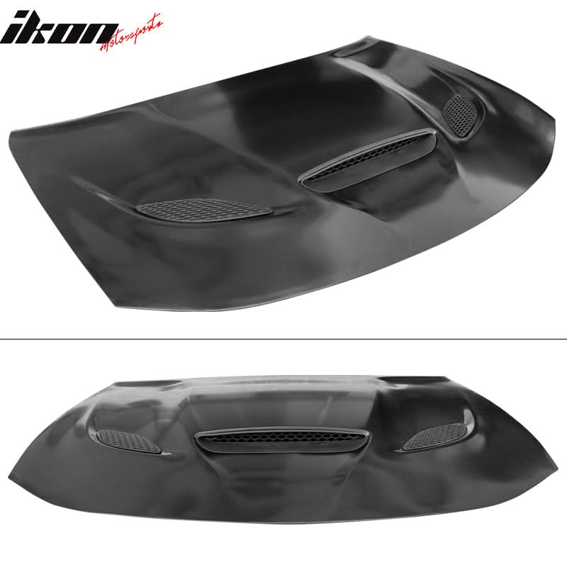 2015-2023 Dodge Charger SRT Style Car Hood Scoop Vent Black Aluminum