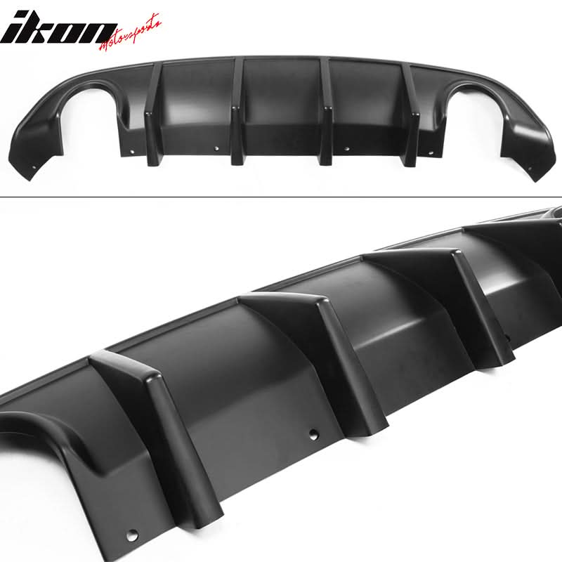 2015-2023 Dodge Charger SRT Rear Diffuser OEM Style Matte Black PP