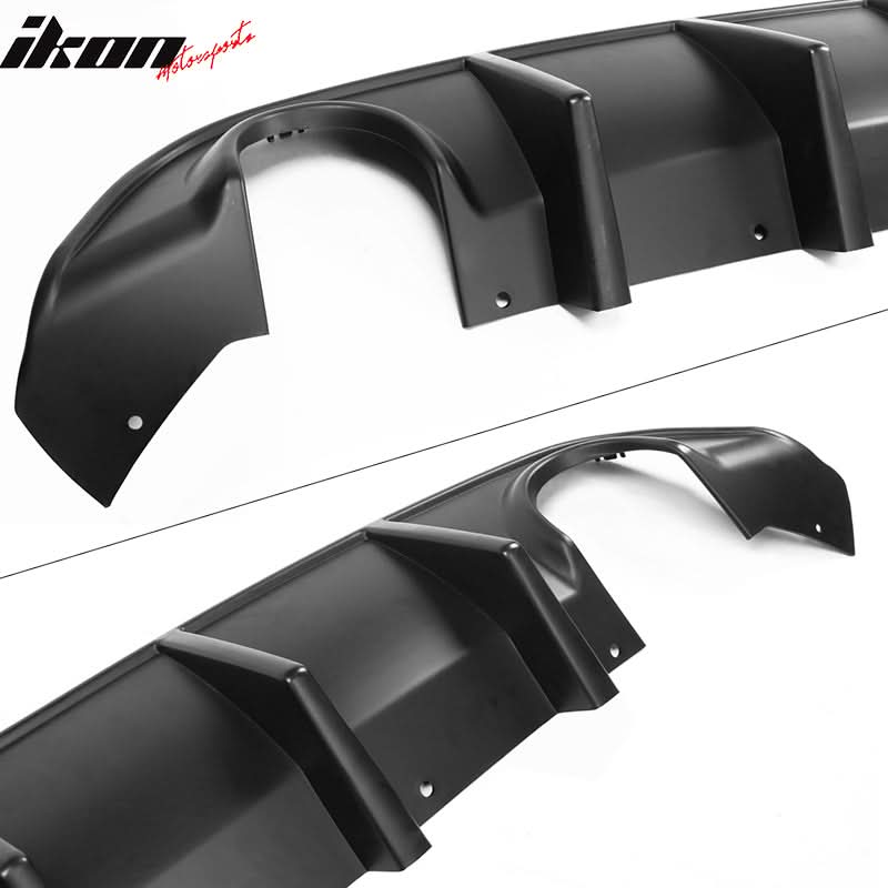 2015-2023 Dodge Charger SRT Rear Diffuser OEM Style Matte Black PP