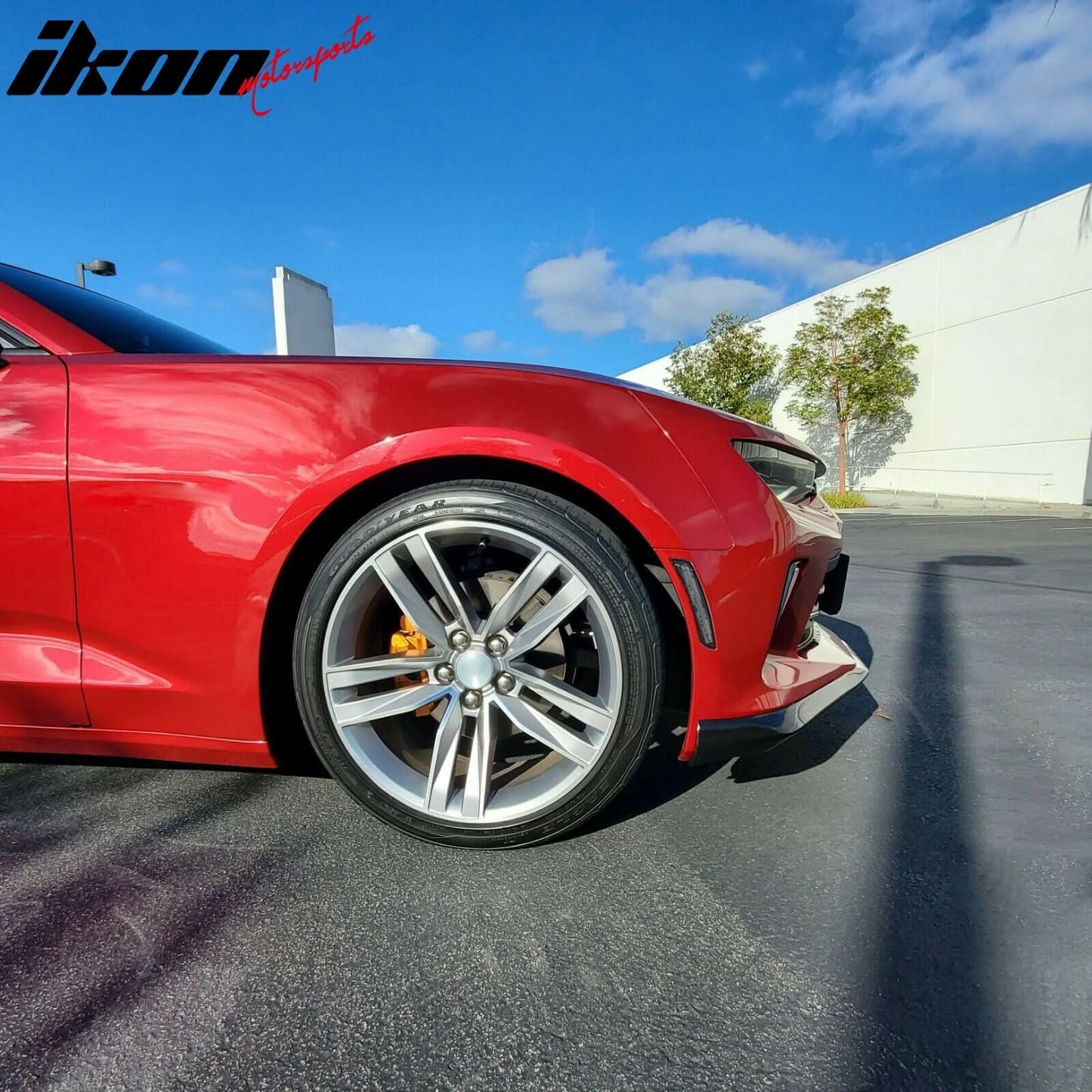 2016-2018 Chevrolet Camaro OE Style Unpainted Black Front Bumper Lip
