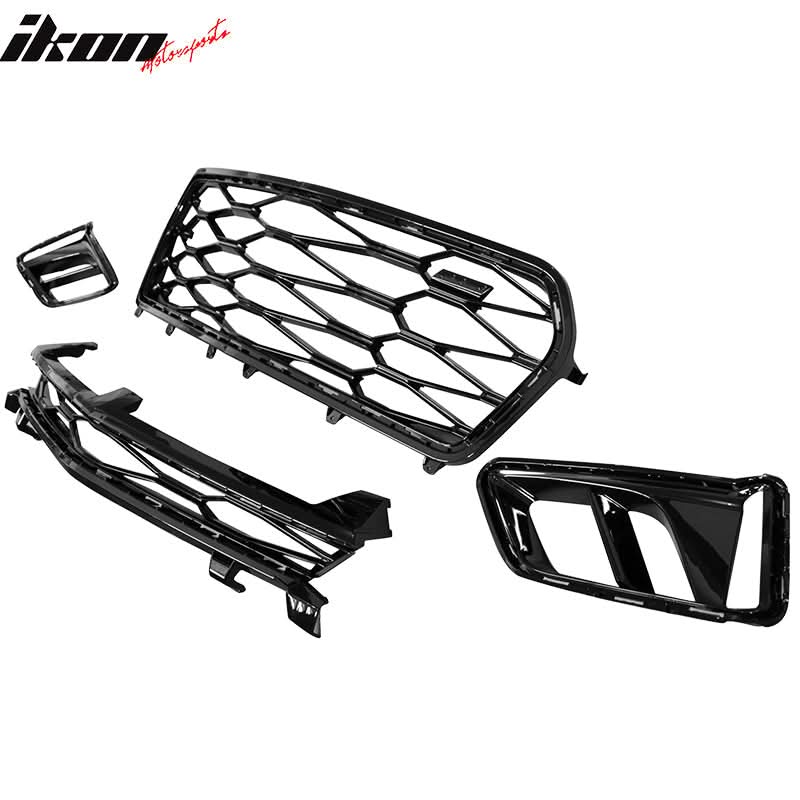 2016-2018 Chevrolet Camaro ZL1 Black Front Bumper w/ Lip & Grille PP