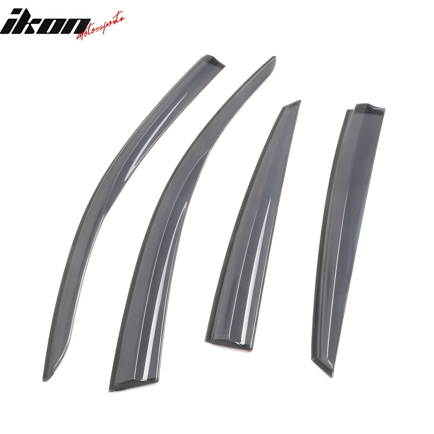 2016-2021 Honda Civic Sedan Transparent Smoke Window Visors Acrylic