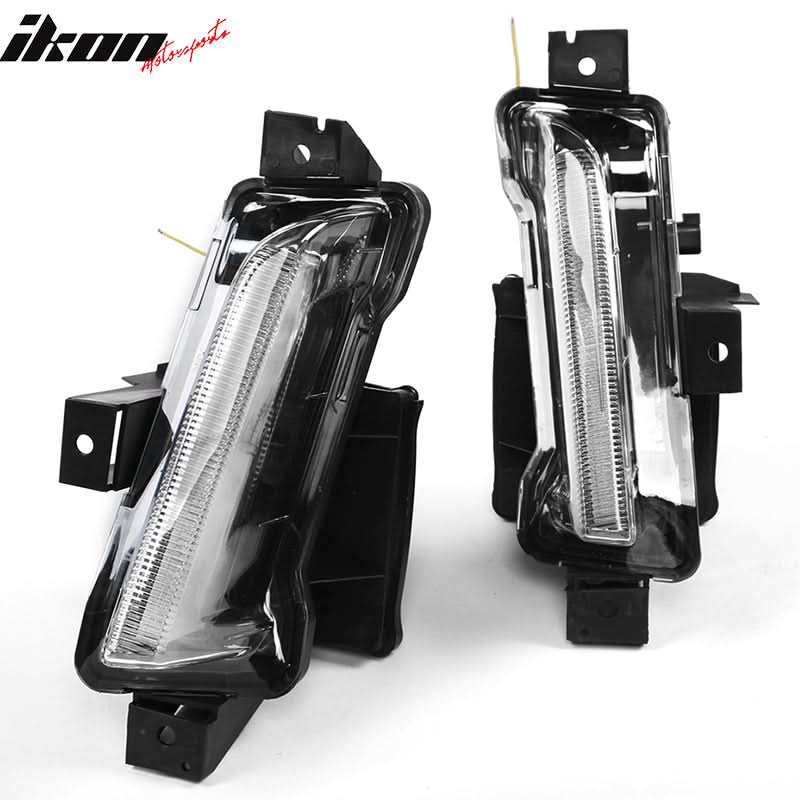 2016-2024 Chevy Camaro Clear Fog Lights w/ Amber Switchback Signal ABS