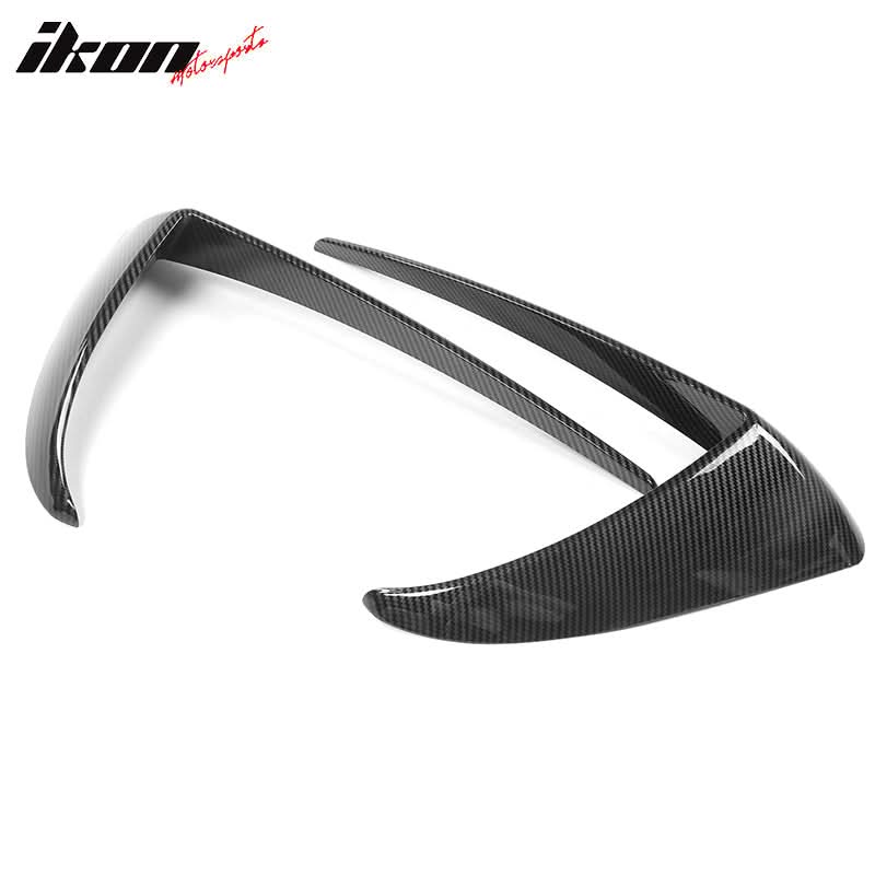 2017-2023 Tesla Model 3 Carbon Fiber Print IKON Style Fog Light Trims
