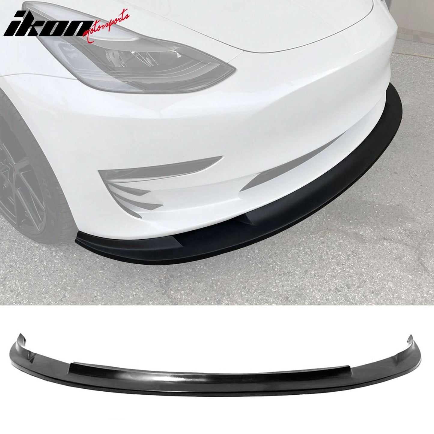 2017-2023 Tesla Model 3 MDA Style PU Front Bumper Lip Under Spoiler
