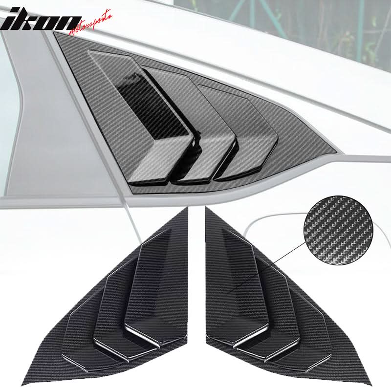 2018-2022 Honda Accord Sedan CF Look Side Window Louvers Quarter Panel