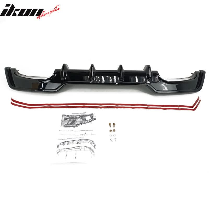 2019-2022 Toyota Corolla 5DR TS Style Rear Lip Diffuser Aprons ABS