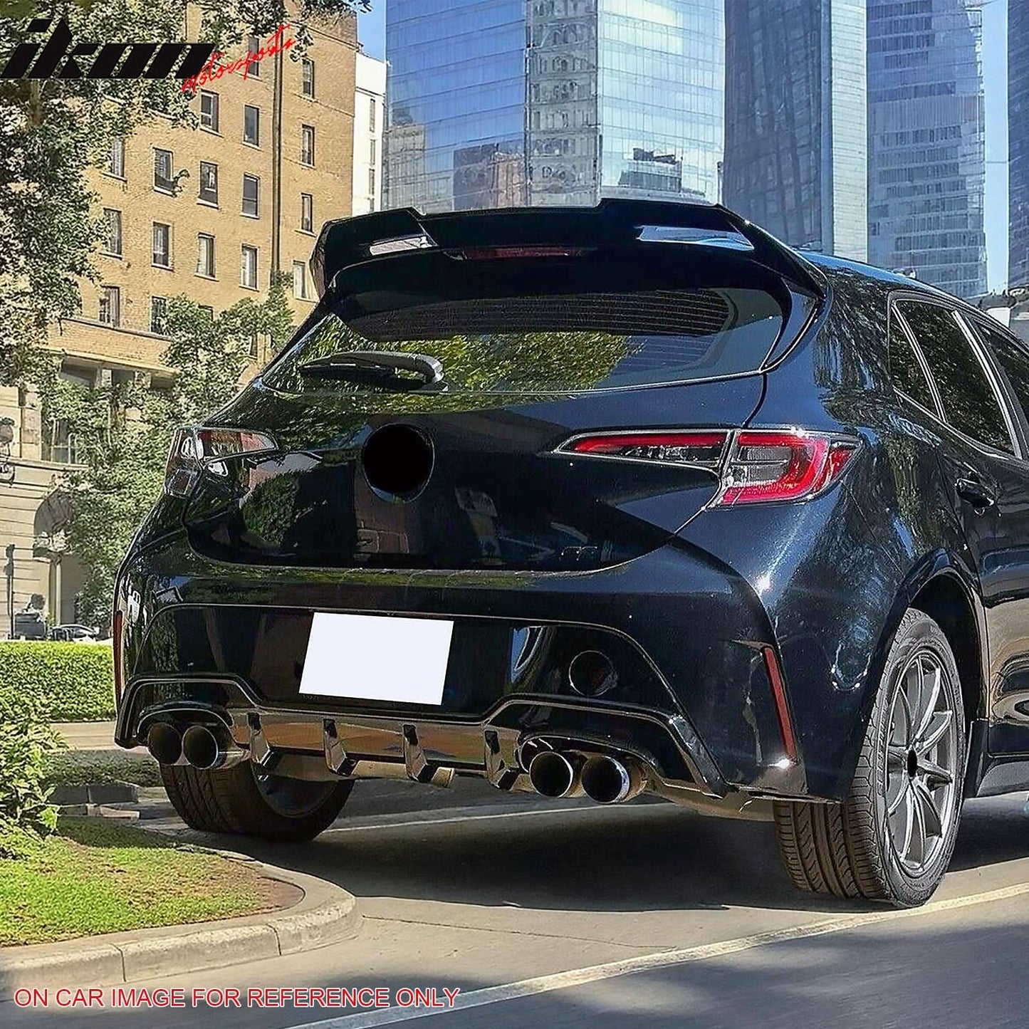 2019-2022 Toyota Corolla 5DR TS Style Rear Lip Diffuser Aprons ABS
