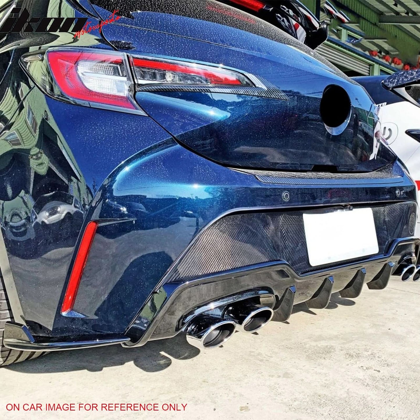 2019-2022 Toyota Corolla T Style Unpainted Rear Bumper Diffuser ABS
