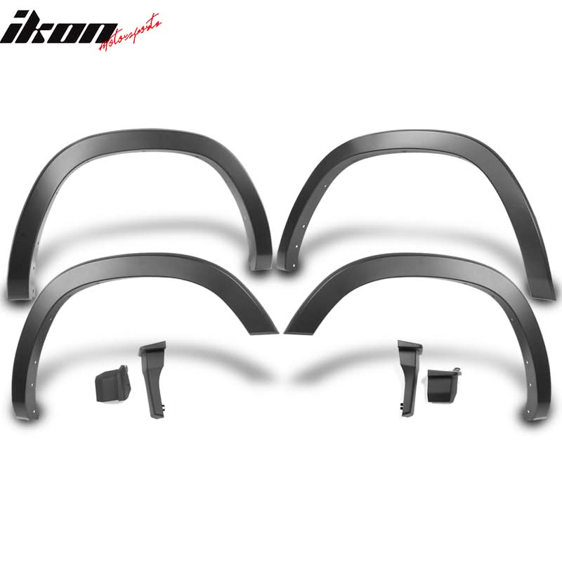 2019-2025 Dodge Ram 1500 Standard Bed Matte Black Fender Flares 4PCS