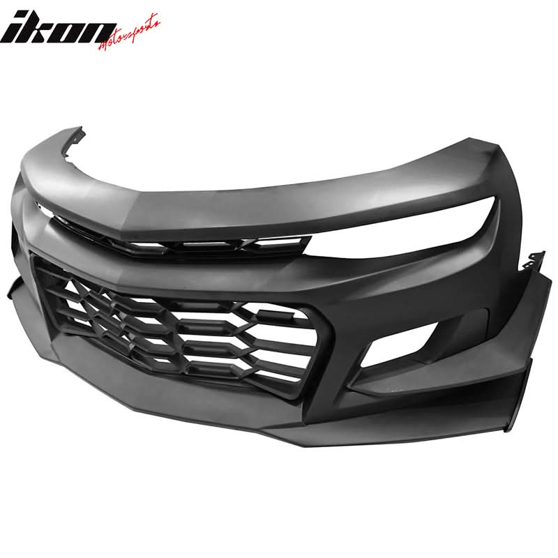 2019-2024 Chevy Camaro 1LE Style Unpainted Black Front Bumper Guard PP