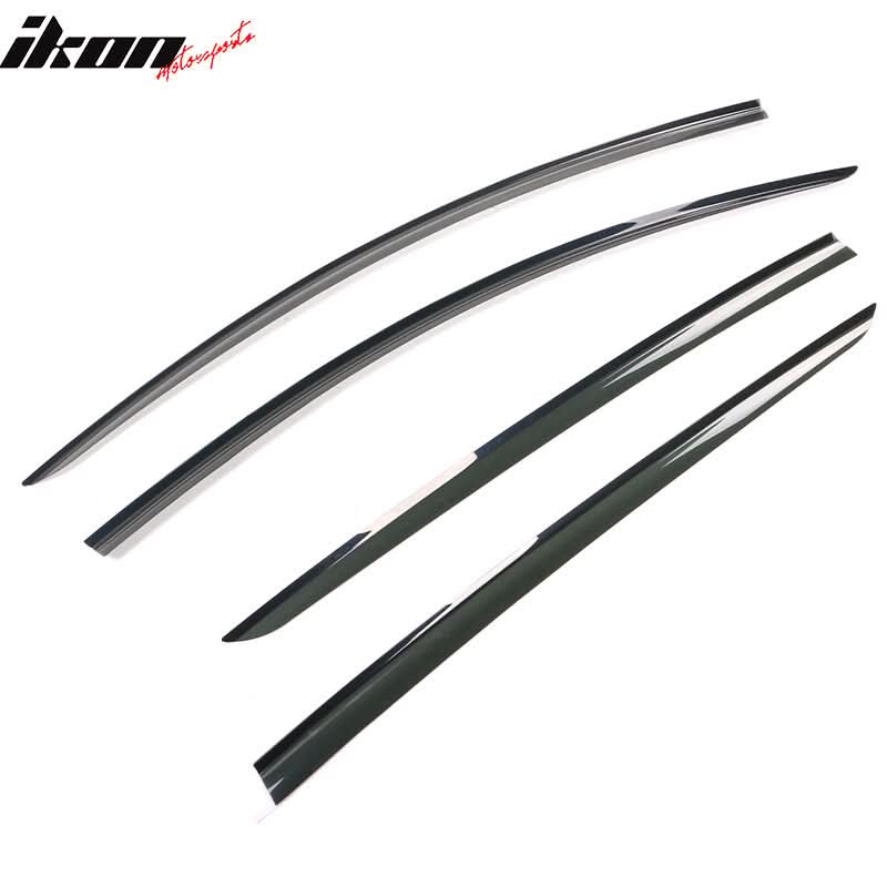 2020-2024 Tesla Model Y Smoke Acrylic Window Visors Deflectors 4PCS