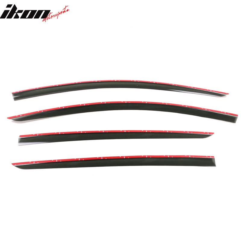 2020-2024 Tesla Model Y Smoke Acrylic Window Visors Deflectors 4PCS
