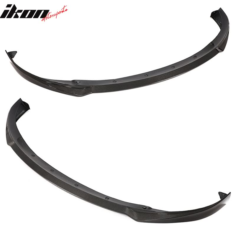 2020-2024 Tesla Model Y Front LipIKON Style Lip Spoiler Carbon Fiber