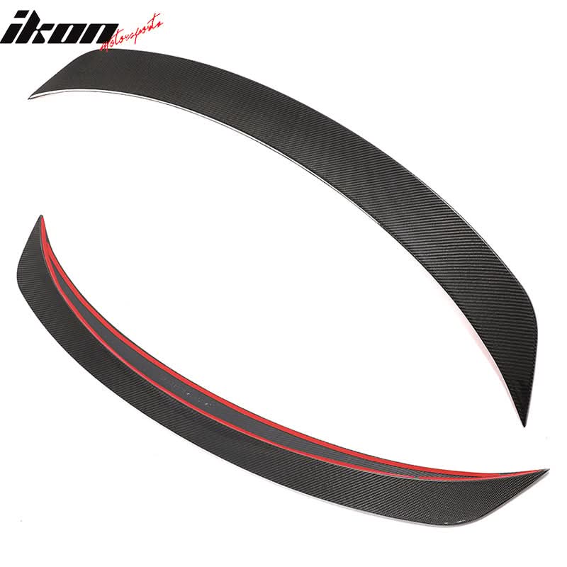 2020-24 Tesla Y Sedan 4-Door IKON Black Rear Spoiler Wing Carbon Fiber